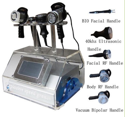 5 em 1 máquina do emagrecimento da cavitação do RF do ultra-som do vácuo para a remoção da gordura dos braços